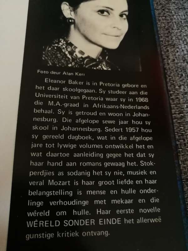 SPINTERSPEL ELEANOR BAKER Eerste Uitgawe Eerste Druk  1973