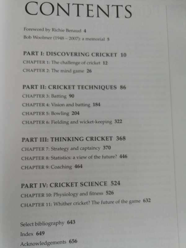 BOB WOOLMER`S ART and SCIENCE of CRICKET ( 655  pages )  ( Bob Woolmers )