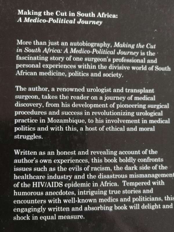 MAKING THE CUT IN SOUTH AFRICA A MEDICO POLITICAL JOURNEY JOHAN NAUDE medical surgeon surgery