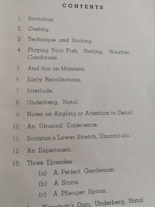 A TROUT ROD IN NATAL Fishing for the complete beginner ...and others HELEN B HILLIARD 1958 ( fly