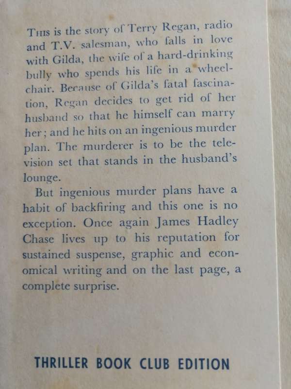 JAMES HADLEY CHASE SHOCK TREATMENT First Edition in Great Britain 1959