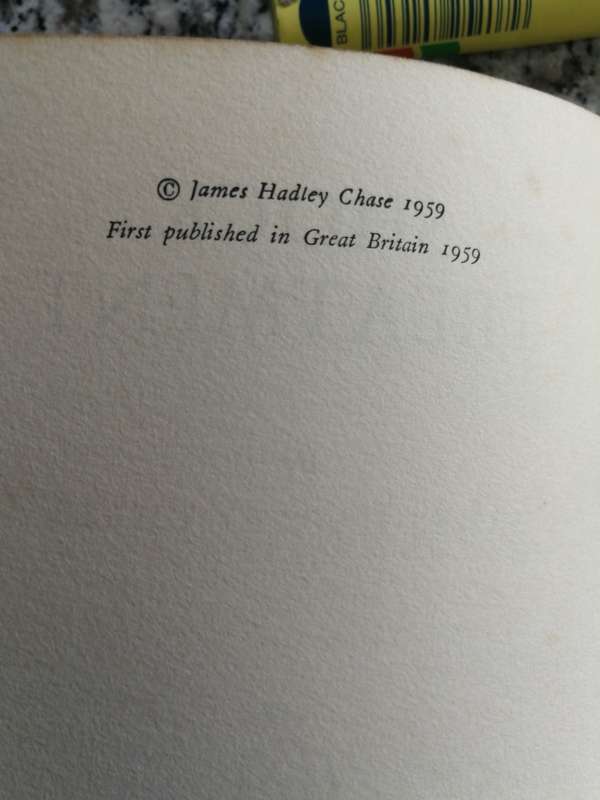 JAMES HADLEY CHASE SHOCK TREATMENT First Edition in Great Britain 1959