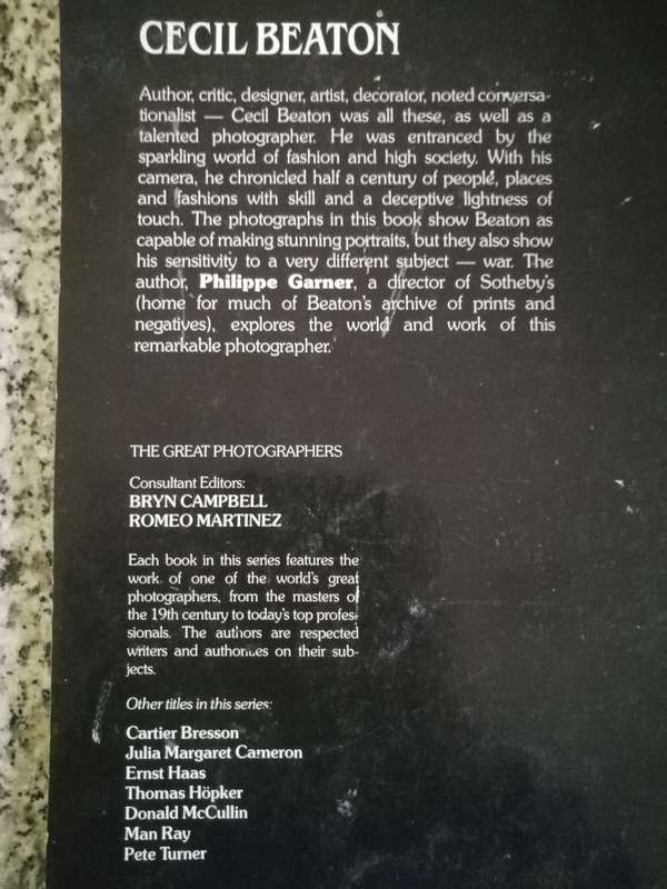 CECIL BEATON PHILIPPE GARNER THE Great Photographers  ( photography )