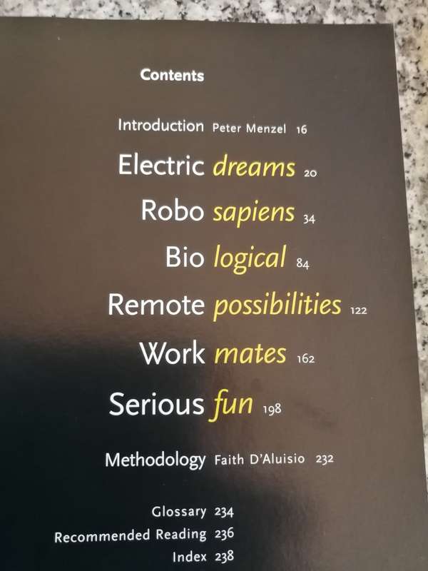 ROBO SAPIENS Evolution of a New Species PETER MENZEL AND FAITH D`ALUISIO robots