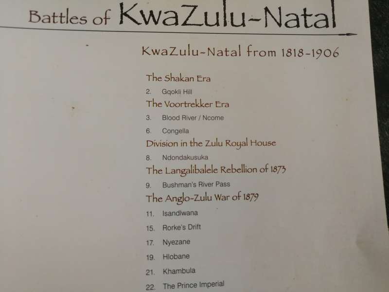 BATTLES OF KWAZULU-NATAL A PICTORIAL SOUVENIR OF Battles 1818 - 1906 incl Boer and Zulu wars