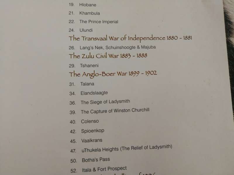 BATTLES OF KWAZULU-NATAL A PICTORIAL SOUVENIR OF Battles 1818 - 1906 incl Boer and Zulu wars
