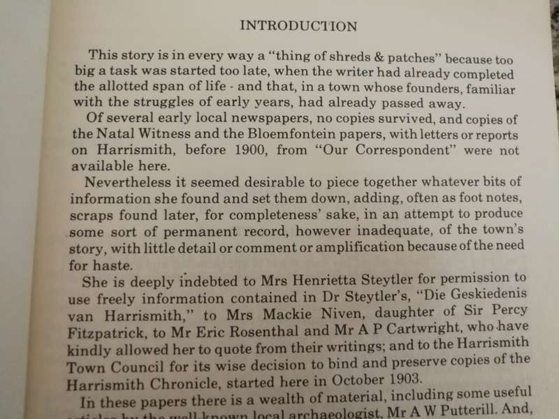 The Story of Harrismith 1849-1920 by E B Hawkins