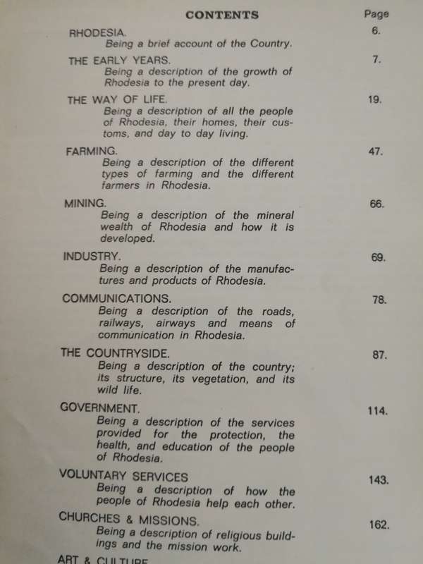GREAT SPACES WASHED WITH SUN Rhodesia by the Members of the National Federation of Womens Rhodesiana