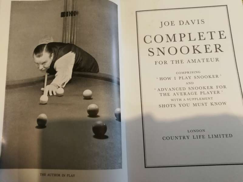 JOE DAVIS COMPLETE SNOOKER FOR THE AMATEUR + ANOTHER Book on Billiards & Snooker