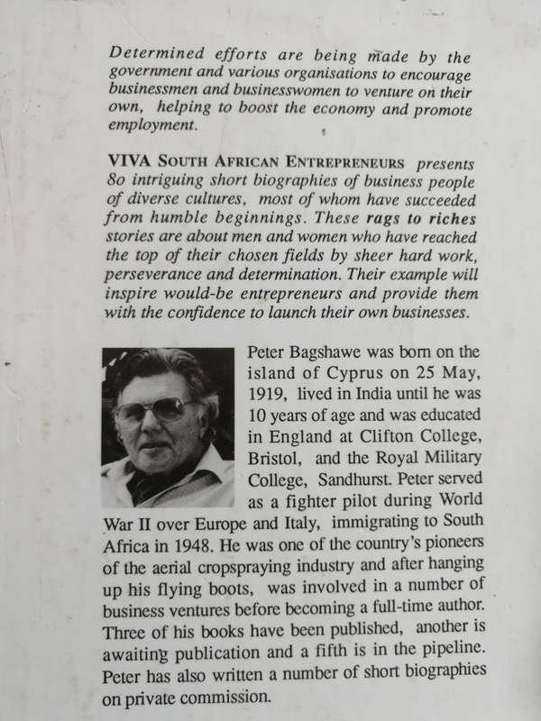 VIVA SOUTH AFRICAN ENTREPRENEURS Success from Humble Beginnings PETER BAGSHAWE Signed