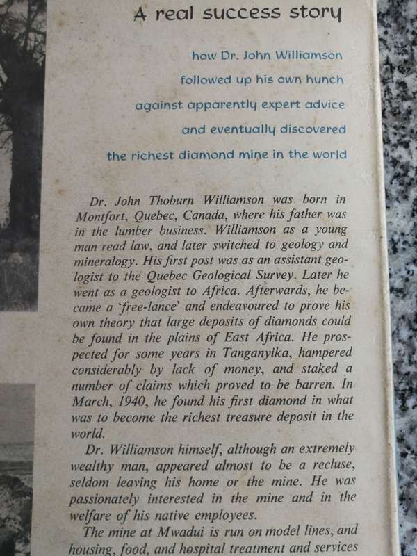 THE DIAMOND SEEKER The Story of John Williamson HEINZ HEIDGEN 1959