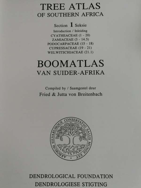 TREE ATLAS OF SOUTHERN AFRICA Section 1 Seksie BOOMATLAS VAN SUIDER AFRIKA Cycads