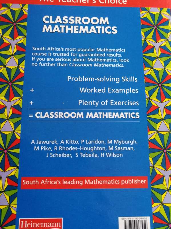 CLASSROOM MATHEMATICS GRADE 12 LEARNER`S BOOK CAPS  ( Maths )