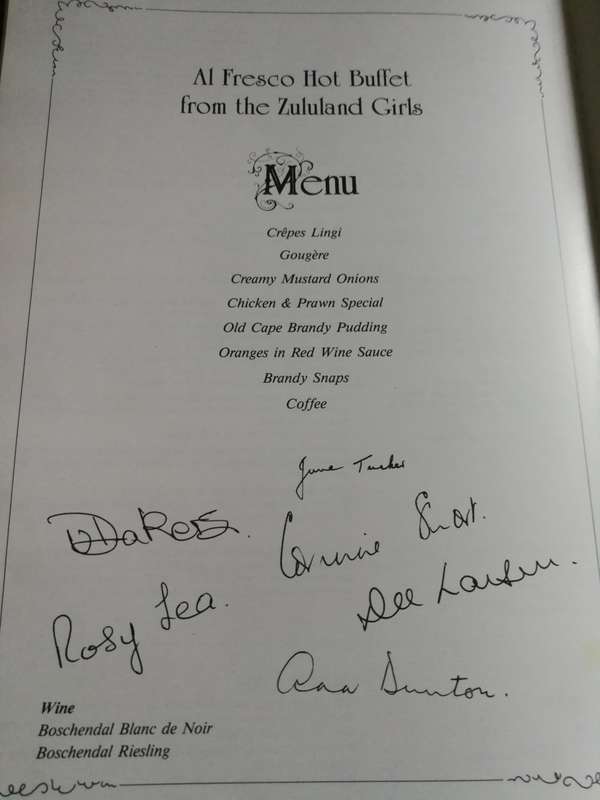 MEMORABLE OCCASIONS  COOKBOOK OF FLEUR de LYS HILTON COLLEGE 1986 KwaZulu Natal