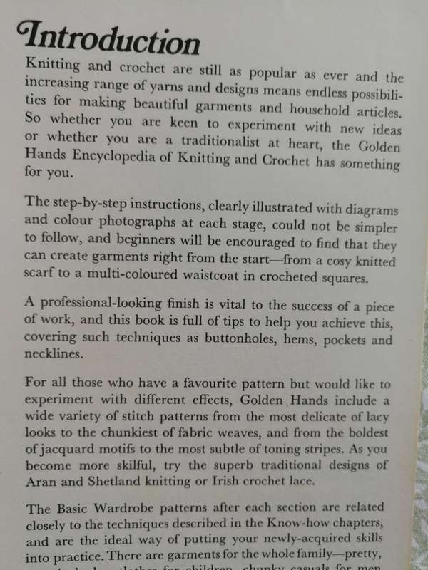 GOLDEN HANDS ENCYCLOPEDIA OF KNITTING & CROCHET