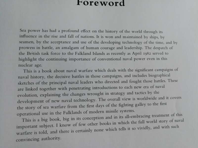 NAVAL WARFARE AN ILLUSTRATED ED. RICHARD HUMBLE  (Naval History from Ancient times to the Falklands