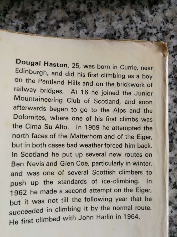EIGER DIRECT PETER GILLMAN and DOUGAL HESTON 1966 (  Mountaineering mountain climbing