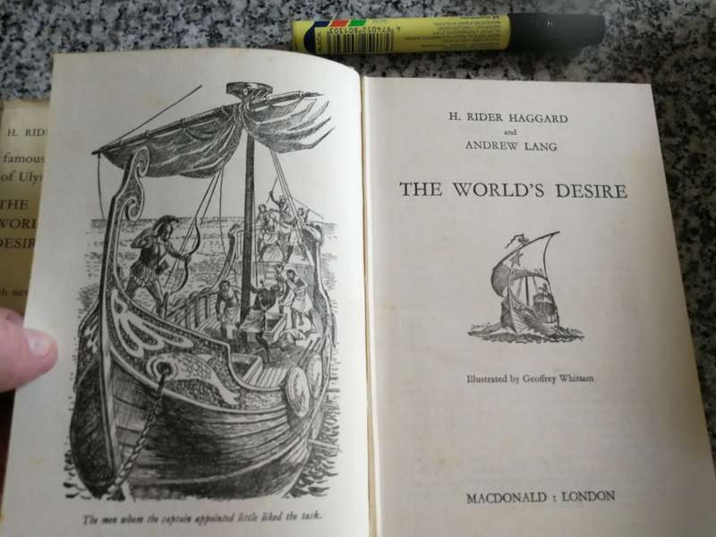 H RIDER HAGGARD THE WORLD`S DESIRE MacDonald Illustrated Edition 1963 ( Worlds )