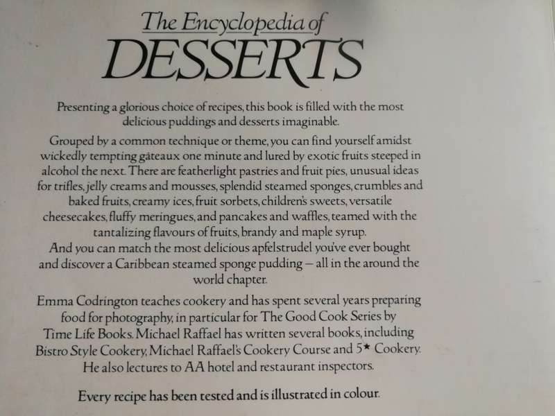 THE ENCYCLOPEDIA OF DESSERTS EMMA CODRINGTON MICHAEL RAFFAEL ( puddings )