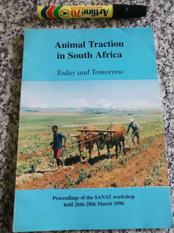 ANIMAL TRACTION IN SOUTH AFRICA Proceedings SANAT  workshop March 1996 SIMALENGA ( carts )
