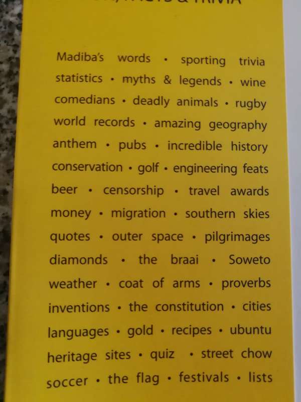 AWESOME SOUTH AFRICA  FUN FACTS TRIVIA DERRYN CAMPBELL Uniquely South African