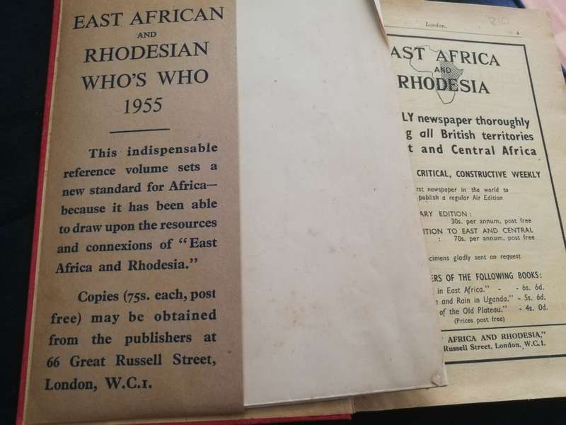 YEAR BOOK & GUIDE EAST AFRICA 1955  for the UNION CASTLE MAIL STEAMSHIP Company