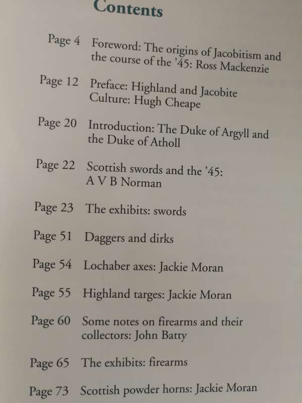 CULLODEN THE SWORDS AND THE SORROWS Exhibition to Commemorate the JACOBITE RISING weaponry