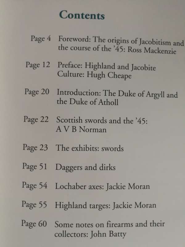 CULLODEN THE SWORDS AND THE SORROWS Exhibition to Commemorate the JACOBITE RISING weaponry