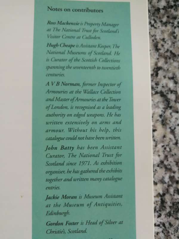 CULLODEN THE SWORDS AND THE SORROWS Exhibition to Commemorate the JACOBITE RISING weaponry