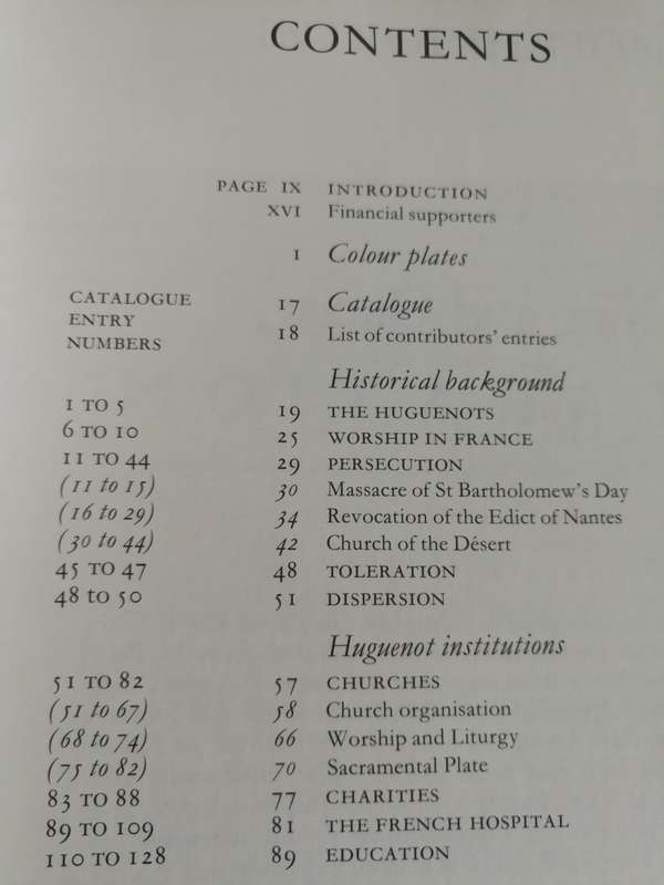 THE HUGUENOTS 1685 TO 1985 THE QUIET CONQUEST Museum of London Exhibition 1985