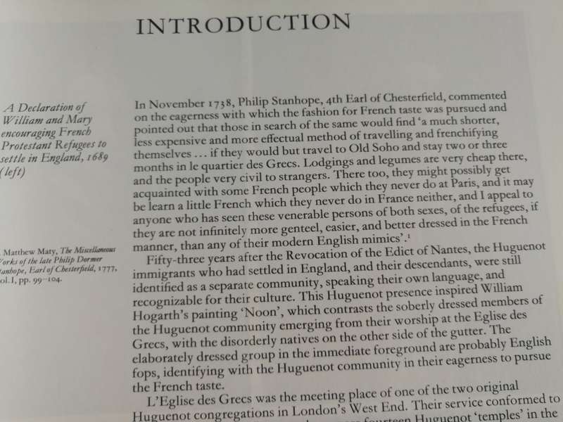 THE HUGUENOTS 1685 TO 1985 THE QUIET CONQUEST Museum of London Exhibition 1985