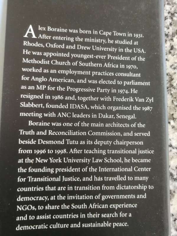 ALEX BORAINE A LIFE IN TRANSITION  with Foreword by Archbishop Desmond Tutu