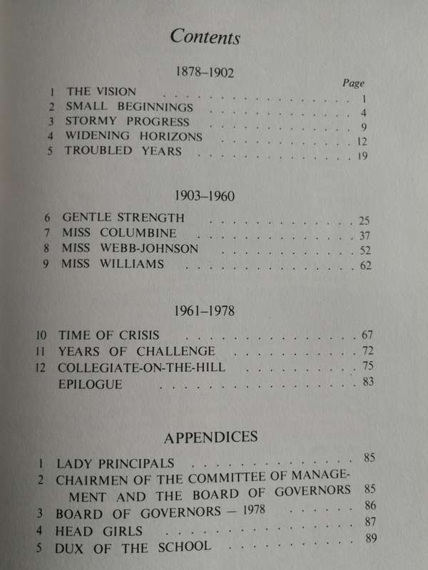 COLLEGIATE 1878-1978 MYFANWY TAIT ( History of the WYKEHAM COLLEGIATE SCHOOL PIETERMARITZBURG  )