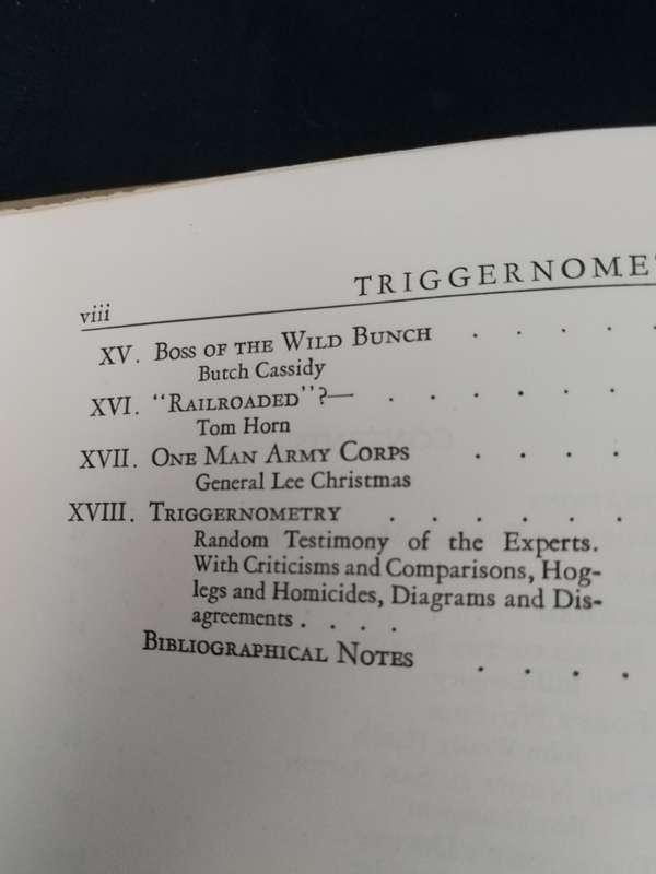 TRIGGERNOMETRY A GALLERY OF GUNFIGHTERS  by EUGENE CUNNINGHAM  includes Technical Notes  1962