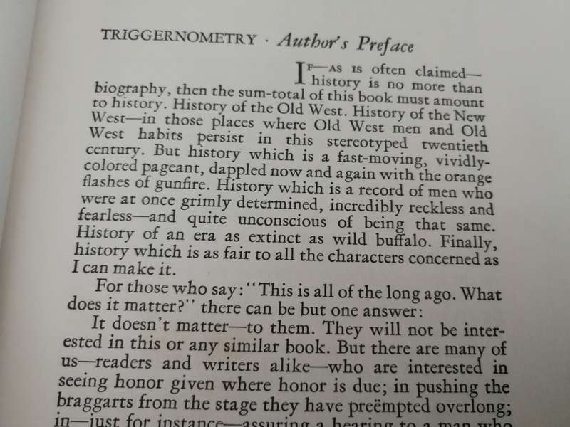 TRIGGERNOMETRY A GALLERY OF GUNFIGHTERS  by EUGENE CUNNINGHAM  includes Technical Notes  1962