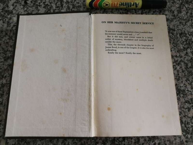 ON HER MAJESTY`S SECRET SERVICE IAN FLEMING Jonathan Cape First Edition Fifth Imp. 1963