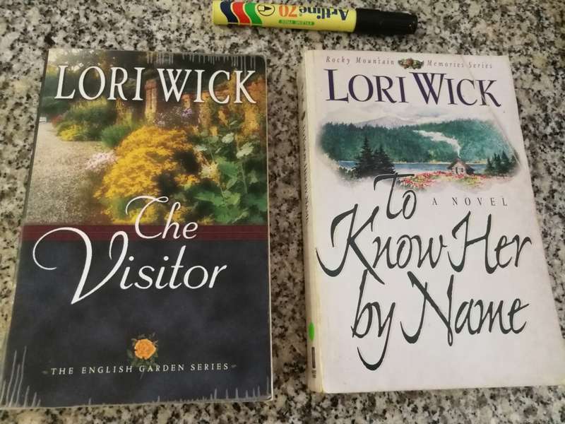 TWO BOOKS BY LORI WICK THE VISITOR plus TO KNOW HER BY NAME   Christian novels