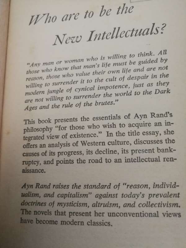 FOR THE NEW INTELLECTUAL AYN RAND The Philosophy of Ayn Rand