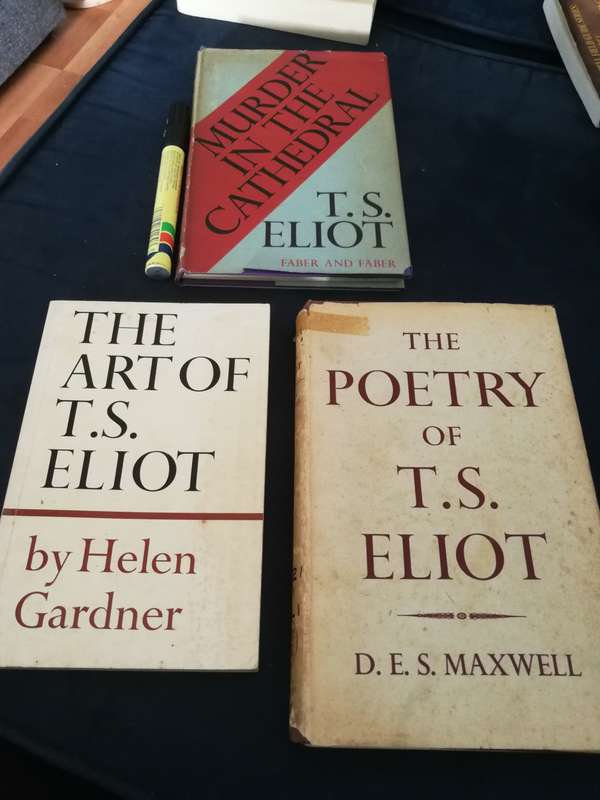 Bundle of 3 books  on T S ELIOT poems poetry