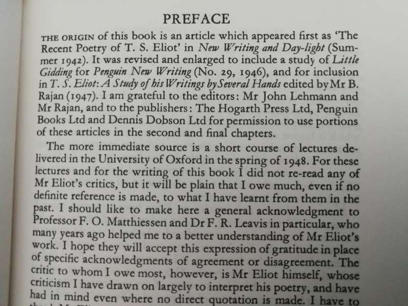 Bundle of 3 books  on T S ELIOT poems poetry