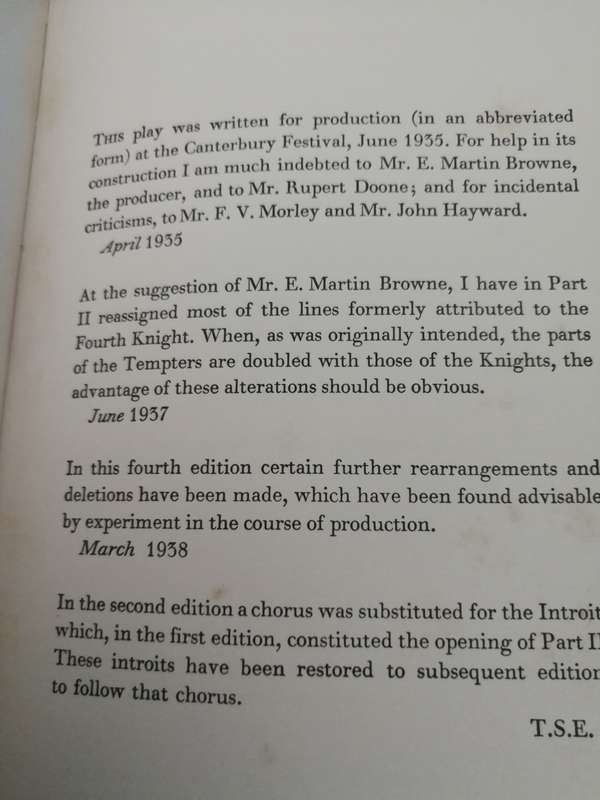 Bundle of 3 books  on T S ELIOT poems poetry