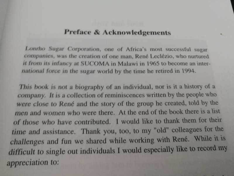 GALLIC THUNDERBOLT The Story of RENE LECLEZIO  and LONRHO SUGAR Compiled by JERRY GOSWELL
