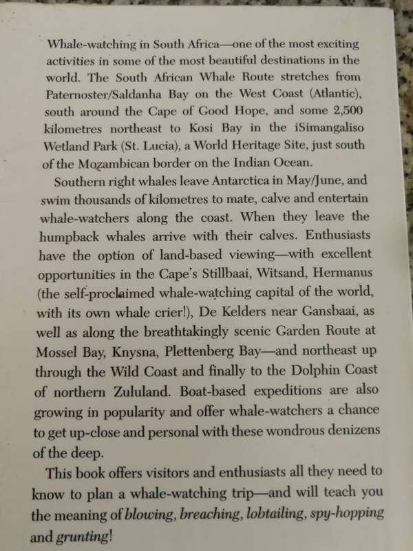 THE WHALE TRAIL of SOUTH AFRICA ALLAN DAVIE  (  whale watching )
