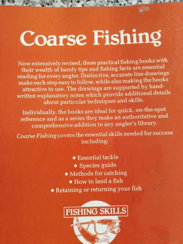 COARSE FISHING TONY WHIELDON  now extensively revised 1996 Accurate line drawings