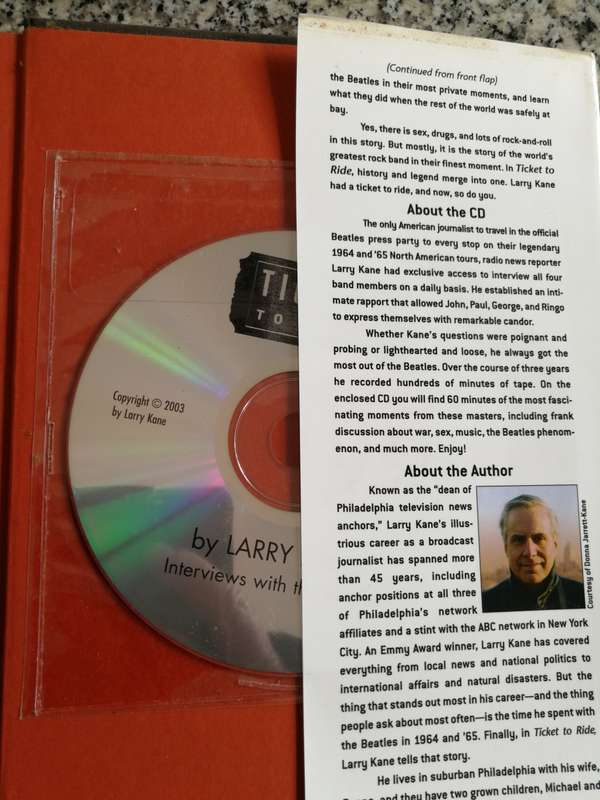 TICKET TO RIDE Inside the Beatles 1964 Tour By and SIGNED BY LARRY KANE  Book includes CD