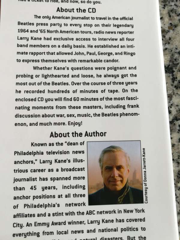TICKET TO RIDE Inside the Beatles 1964 Tour By and SIGNED BY LARRY KANE  Book includes CD