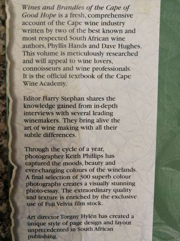 WINES AND BRANDIES OF THE CAPE OF GOOD HOPE PHYLLIS HANDS DAVID HUGHES The Definitive Guide wine