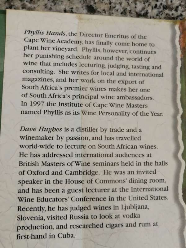 WINES AND BRANDIES OF THE CAPE OF GOOD HOPE PHYLLIS HANDS DAVID HUGHES The Definitive Guide wine