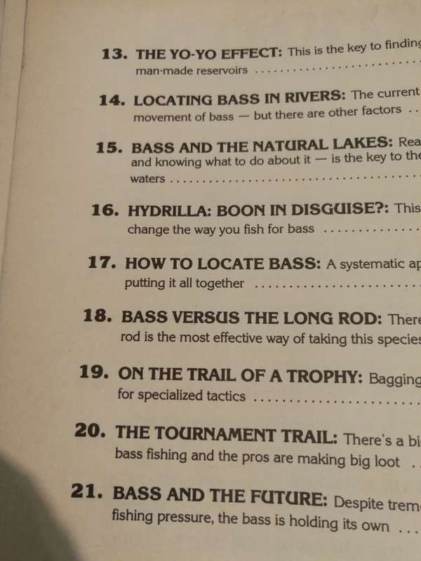 BASS FISHERMAN`S DIGEST   ( flyfishing fly fishing fly tying  )  please note condition