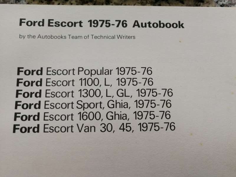 NEW ESCORT AUTOBOOKS 945 Owners Workshop Manual Ford Cars